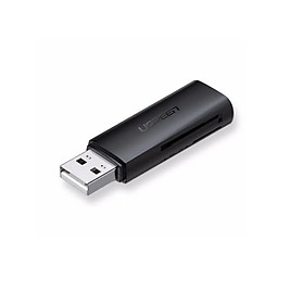 Mua Đầu đọc thẻ USB 2.0 hỗ trợ thẻ SD/TF Màu Đen Ugreen 264OL60721CM Hàng chính hãng