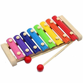 Đàn Gỗ 8 Âm Thanh Hình động vật, hình thú, Đàn Piano Xylophone, đồ chơi giáo dục Montessori