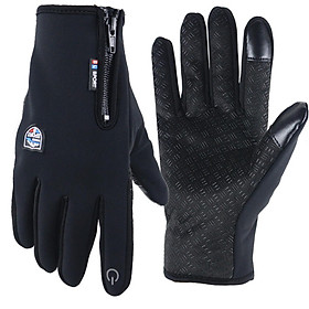 Găng tay mùa đông mới cho nam giới Màn hình cảm ứng Touch Outdor Cyroping Găng tay xe máy lạnh lùng Găng tay nữ không trượt Găng tay Size: XL