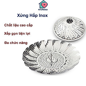 Mua Xửng Hấp Inox Xếp Gọn Đường Kính 24cm