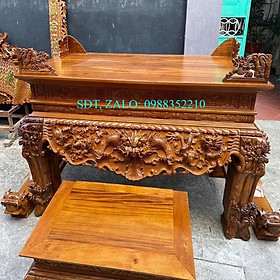 Mua Sập thờ tứ linh gỗ gụ Lào chân 24 ( Anh Sơn - Cà Mau )