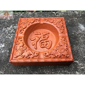 Mua Gạt tàn vuông nguyên khối gỗ hương cao cấp