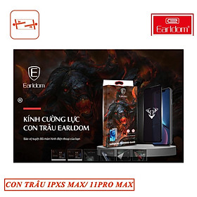 Cường Lực DÀNH CHO IPHONE XSMAX 11 PRO MAX Đen Con Trâu Earldom