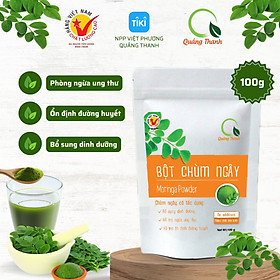 Bột Chùm Ngây Quảng Thanh gói 100g bổ sung dinh dưỡng - phòng ngừa ung thư - ổn định đường huyết