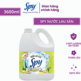 Nước lau sàn SPY 3600ml ít bọt, an toàn, thanh mát, giúp xua đuổi côn trùng hiệu quả