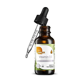Zahler Vitamin D3 Liquid, Vitamin D Drops, Certified Kosher (1,000IU)