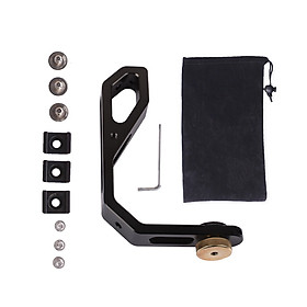 Giá Đỡ Khung Gimbal Chữ L DF DIGITALFOTO M-0667 Kèm 3 Khớp Gắn Micro, LED Cho Gimbal DJI Ronin-S Zhiyun Crane, Moza Air (1/4 Inch)