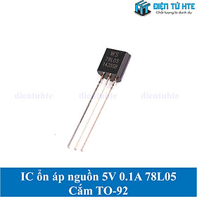 Bộ 10 IC ổn áp nguồn 5V 0.1A 78L05 7805 TO-92