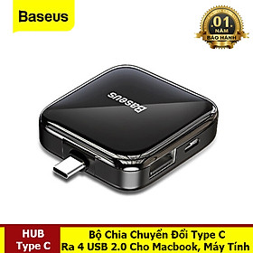 Bộ Chia USB HUB Type C 2.0 đa năng 4 cổng USB 2.0 - Hàng Chính Hãng Baseus