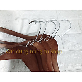 Mua Móc gỗ treo quần áo gỗ nâu cao cấp KTN ( bộ 10 móc )