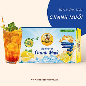 Trà Hoà Tan Vị Chanh Muối Robinson Farm - Hộp 240gr ( 16 túi x 15g ) - Hương vị TRÀ THƠM NGON NHẤT VIỆT NAM