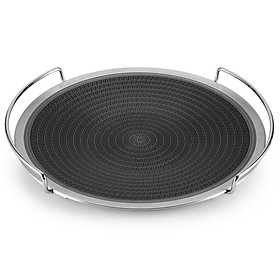 Chảo nướng Inox 3 lớp đúc liền khối chống dính Blackcube Plus 34cm