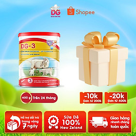 Combo 2 lon Sữa Dê DG-3 400g  [kèm quà tặng]