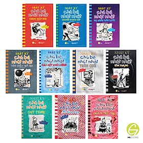 Combo 10 tập Nhật Ký Chú Bé Nhút Nhát - Diary Of A Wimpy Kid  bản Tiếng Việt