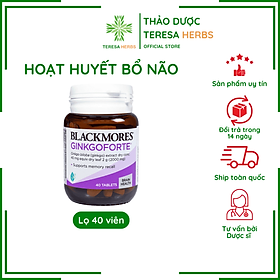 Hình ảnh Viên Uống Hoạt Huyết Bổ Não Blackmores Ginkgo Forte Hộp 40 viên