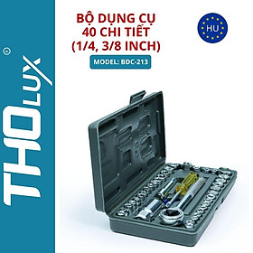 Mua Bộ dụng cụ 40 chi tiết (1/4  3/8 inch) BDC-213 Tholux