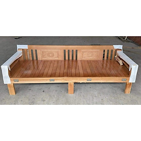 Ghế gấp -Ghế trường kỷ thành giường gỗ sồi nga 1m4 (FREESHIP HCM 30-50 KM )