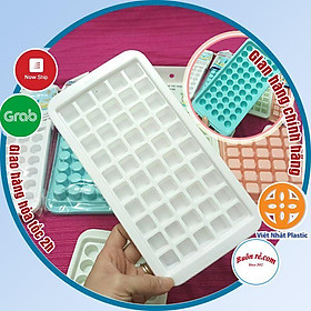 Khay làm đá, khuôn thạch rau câu 50 viên nhỏ  nhựa Việt Nhật, vỉ đá làm khuôn kẹo dẻo -Buôn rẻ 01245