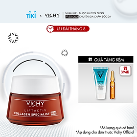 Kem dưỡng giúp sáng da, mờ thâm nám ban đêm Vichy LIFTACTIV COLLAGEN SPECIALIST NIGHT