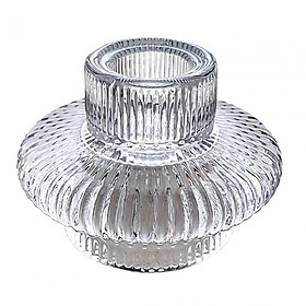 Pillar Candle Stand Candlestick Glass Candle Holder for Party  Holiday
