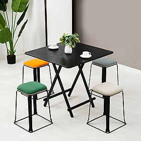 Ghế đẩu mỹ thuật bọc da cao cấp chân thép chắc chắn- có thể xếp chồng gọn gàng tiết kiệm diện tích NewLife