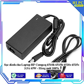 Sạc dành cho Laptop HP Compaq 6510b 6515b 6530s 6535s 3.5A 65W - Kèm Dây nguồn - Hàng Nhập Khẩu