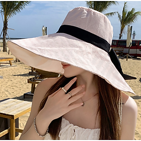 Mũ nữ chống nắng chống tia cực tím cao cấp mới, nón nữ đi biển đi nắng rộng vành thời trang