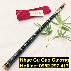 Mua Sáo dizi đen bọc ngọc 2 đầu