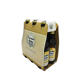 Lốc 6 Chai bia Lander Brau Premium 4,9% Vol - Chai 330ml