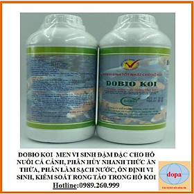 DOBIO KOI  MEN VI SINH ĐẬM ĐẶC CHO HỒ NUÔI CÁ CẢNH, PHÂN HỦY NHANH THỨC ĂN THỪA, PHÂN LÀM SẠCH NƯỚC, ỔN ĐỊNH VI SINH, KI