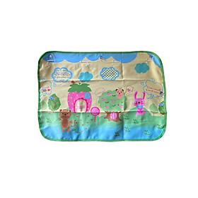 Rèm Vải Che Nắng Ô Tô Hàn Quốc Phối Hình Dễ Thương Có Gắc Hút