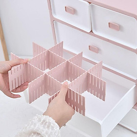 Mua (Xả Kho) Vách chia ngăn kéo tủ thông minh bằng nhựa  bộ 4 thanh chia ngăn tủ (Hàng Đẹp)