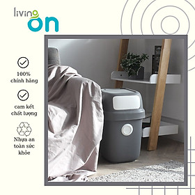Mua Thùng rác màu xám có nắp tiện dụng dung tích 60L