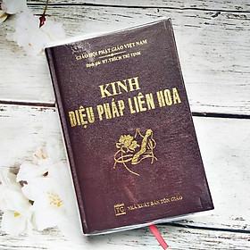 Hình ảnh Kinh DIệu Pháp Liên Hoa (Bìa da, gáy tròn)-BOOKCITY