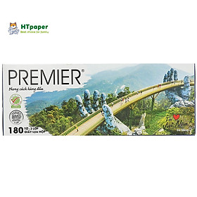 Mua Khăn giấy lụa hộp  Khăn giấy hộp Premier 180 tờ x 2 lớp mềm mịn siêu dai