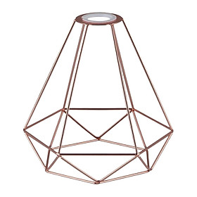 Pendant Lampshade Diamond Shape Light Bulb Cage Guard Holders for Ceiling