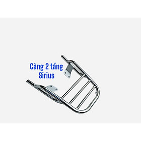 Cảng inox 2 tầng 3 sọc gắn xe Sirius