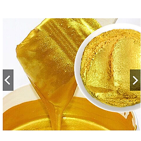Mua Màu bột nhũ dùng pha sơn mạ màu vàng 24 K (Hũ 100ml)