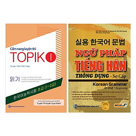 Combo Luyện Thi Topik 1 + Ngữ Pháp Tiếng Hàn Thông Dụng Sơ Cấp (Cào Tem Để Mở Quà Tặng)