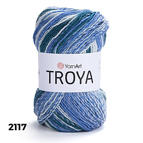 Len ấm Troya nhập khẩu từ Yarnart, đan móc áo, váy, khăn