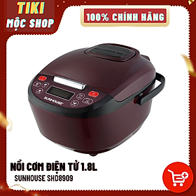 Nồi cơm điện tử 1.8l sunhouse shd8909 - hàng chính hãng