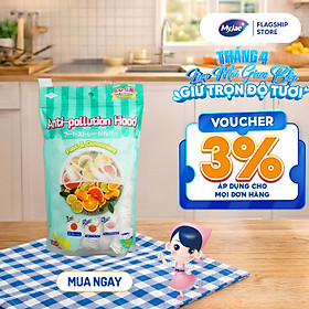 Màng Bọc Thực Phẩm PE Tái Sử Dụng Dạng Bo Chun MyJae, Màng Bọc Bảo Quản Thức Ăn (100 Cái/Gói)