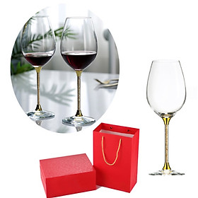 Mua Bộ ly pha lê dát vàng18K MT Gold Art- Hàng chính hãng  trang trí nhà cửa  quà tặng dành cho sếp  đối tác  khách hàng.