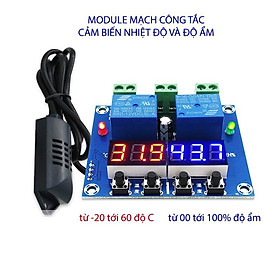 CÔNG TẮC CẢM BIẾN ĐỘ ẨM VÀ NHIỆT ĐỘ 2 TRONG 1 XH-M452 VỚI ĐẦU CẢM BIẾN RỜI