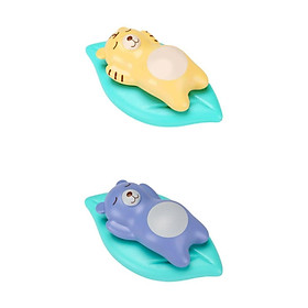 2x Wind-up Animal Lying  Baby Floating Floats Bath Toys for Kids
