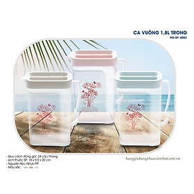 BÌNH NƯỚC NHỰA VIỆT NHẬT CÓ NẮP, CÓ TAY CẦM TIỆN DỤNG - dung tích 1800ml