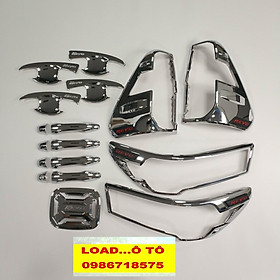 Bộ Ốp Viền Đèn, Tay Hõm, Nắp Xăng Toyota Hilux 2023-2021 Form Mới Hàng Nhựa ABS Mạ Crom Sáng Bóng