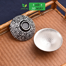 Mua Chén bạc uống trà Thiên Mục hình nón  - Sm003