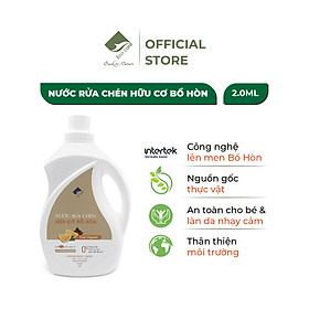 Nước rửa chén hữu cơ Bồ hòn Ecocare tinh dầu Vỏ Cam 2000ml