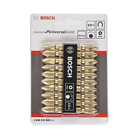 Mua Bộ 10 mũi vặn vít Bosch 2608521042 (Gold)